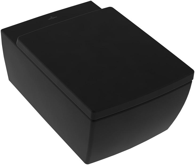 Унитаз Villeroy&Boch Memento 2.0 4633R0R7 цвет Pure Black без сиденья