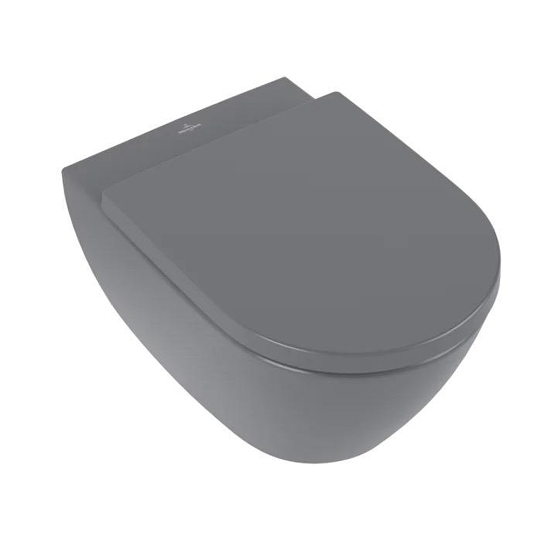 Унитаз Villeroy&Boch Subway 2.0 5614R0I4 цвет Graphite без сиденья