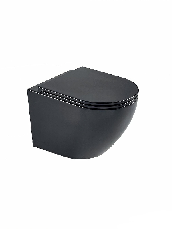 Унитаз WeltWasser Merzbach 043 MT-BL 10000009940 подвесной Черный матовый с сиденьем Микролифт