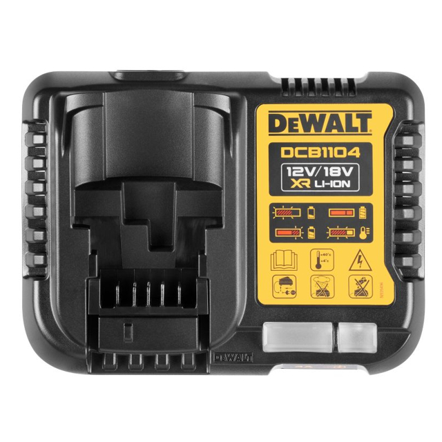 устройство зарядное DEWALT DCB1104-QW универсальное для XR Li-Ion 12/18В