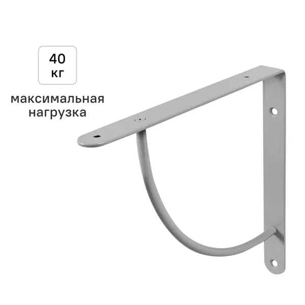 Утилитарный кронштейн Bi Bop 23x23 см нагрузка до 40 кг цвет серый