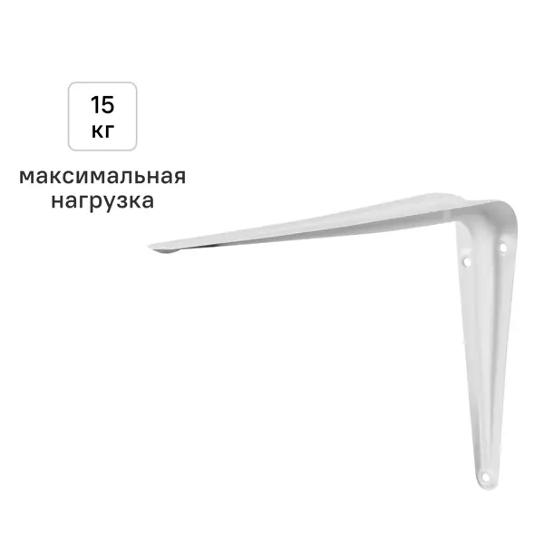 Утилитарный кронштейн Normo 15x20 см нагрузка до 15 кг цвет белый