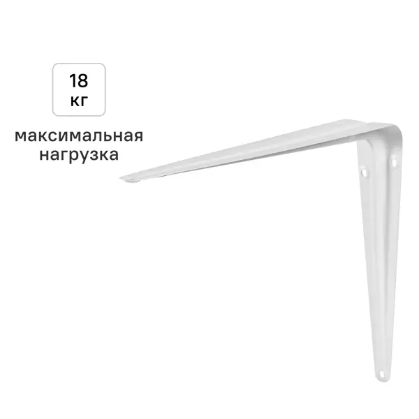Утилитарный кронштейн Normo 20x25 см нагрузка до 18 кг цвет белый