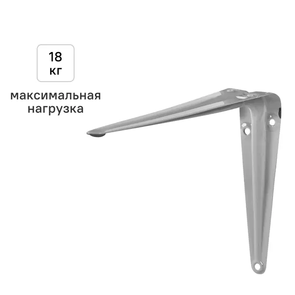 Утилитарный кронштейн Normo 20x25 см нагрузка до 18 кг цвет серый