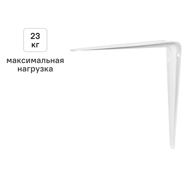 Утилитарный кронштейн Normo 30x35 см нагрузка до 23 кг цвет белый