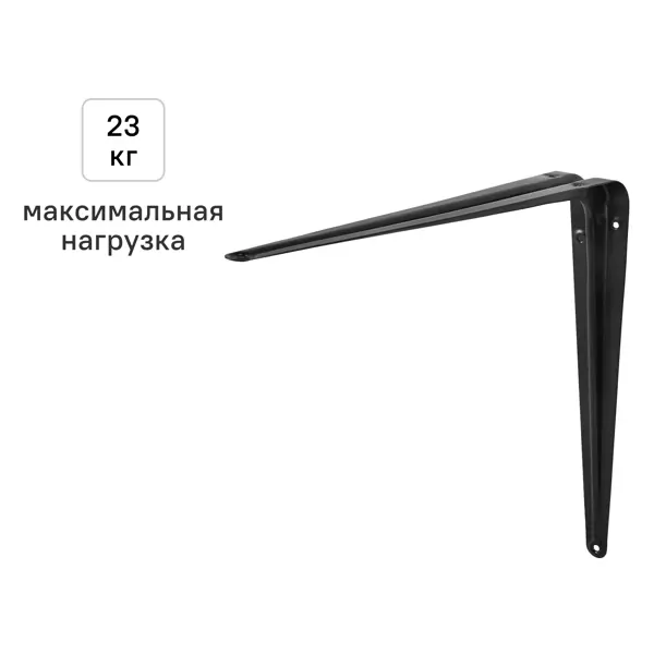Утилитарный кронштейн Normo 30x35 см нагрузка до 23 кг цвет черный