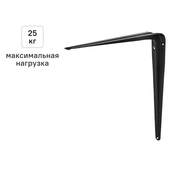 Утилитарный кронштейн Normo 35x40 см нагрузка до 25 кг цвет черный