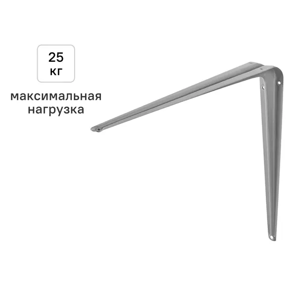 Утилитарный кронштейн Normo 35x40 см нагрузка до 25 кг цвет серый