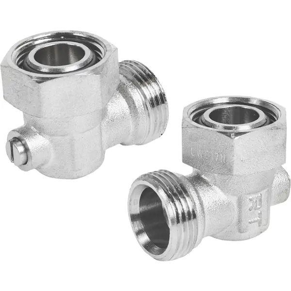 Узел нижнего подключения угловой раздельный Royal Thermo 3/4"x3/4" латунь 2шт.