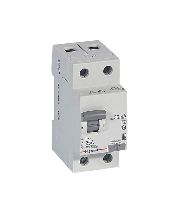 УЗО Legrand RX3 25А 1P+N тип AC 30 мА 10 кА (402024)