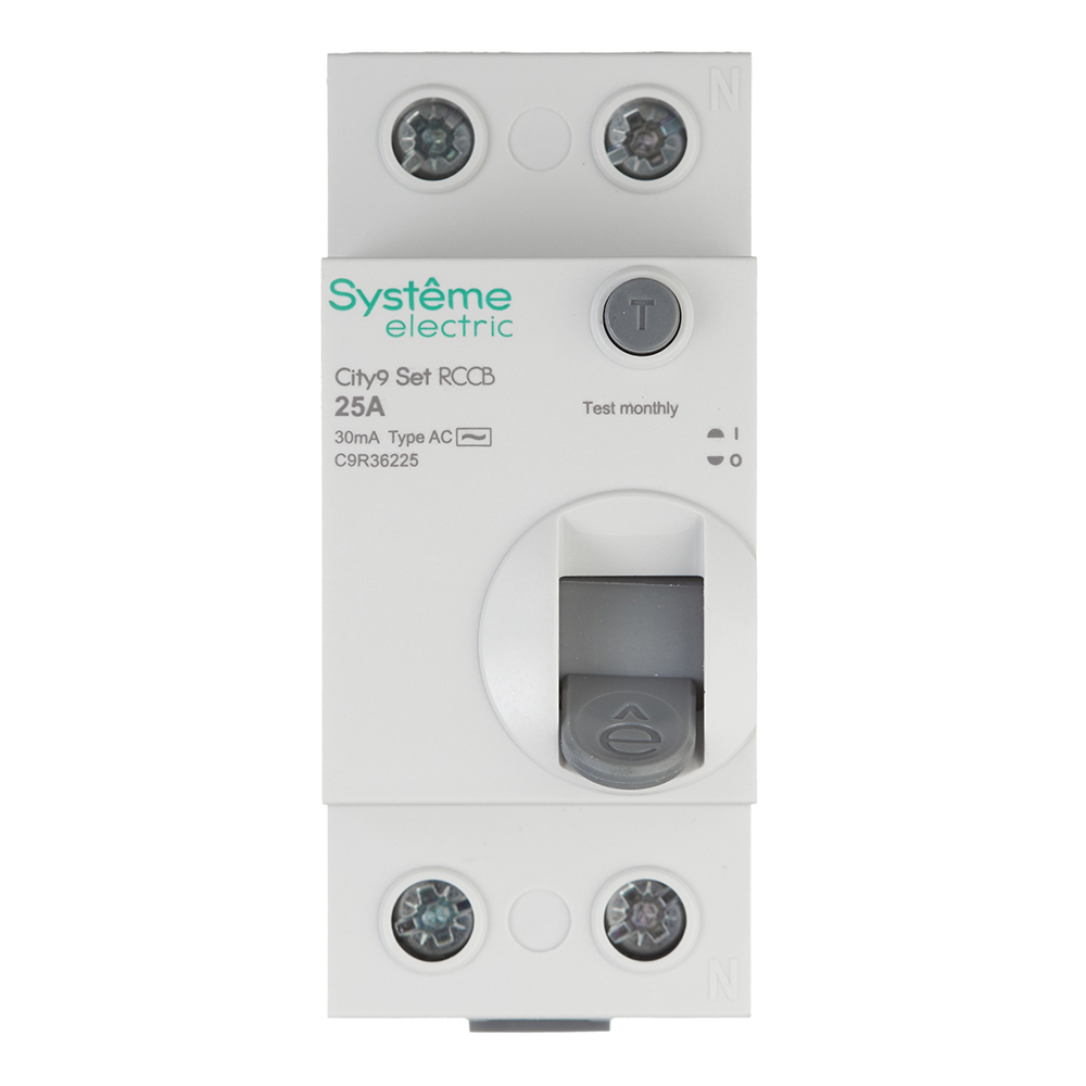 УЗО Systeme Electric City9 Set ВДТ 25А 1P+N тип AC 30 мА 6 кА (C9R36225)