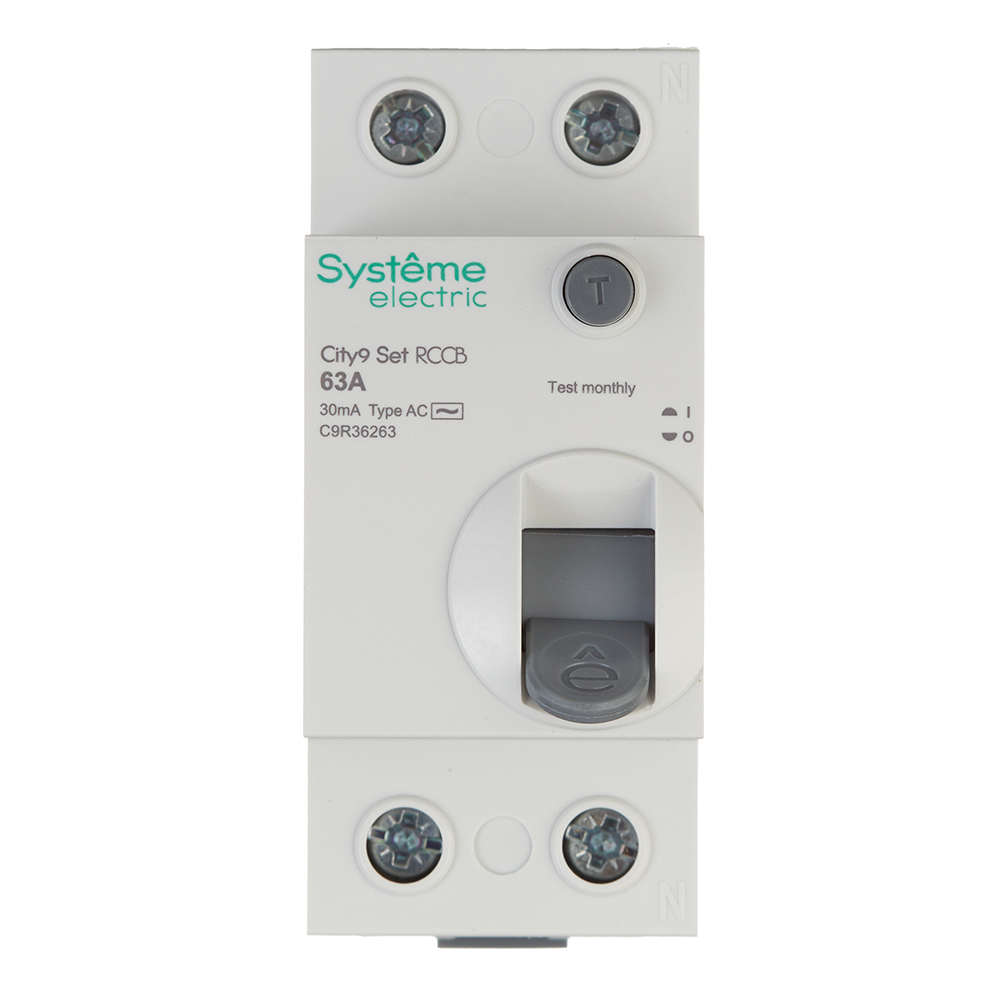 УЗО Systeme Electric City9 Set ВДТ 63А 1P+N тип AC 30 мА 6 кА (C9R36263)