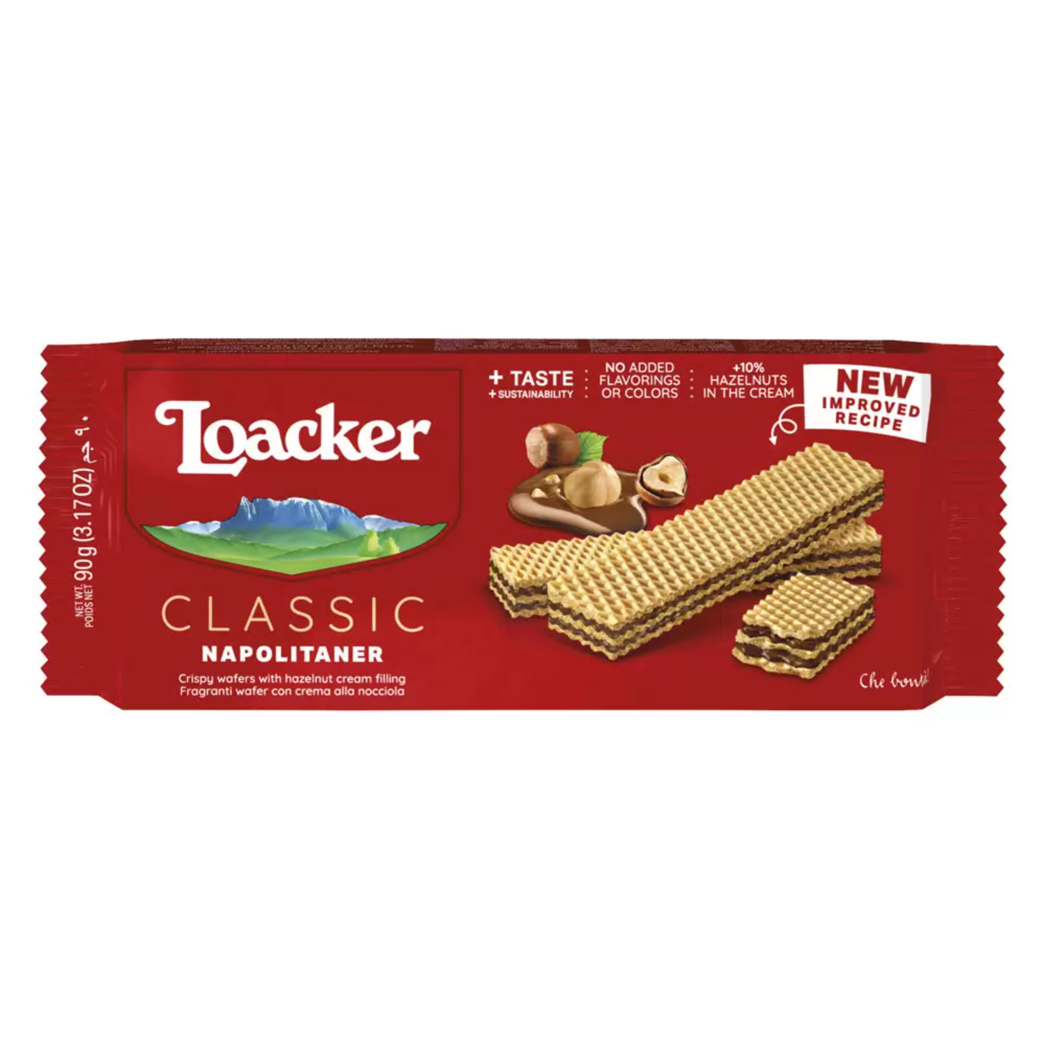 Вафли Loacker классик наполитанер 90 г
