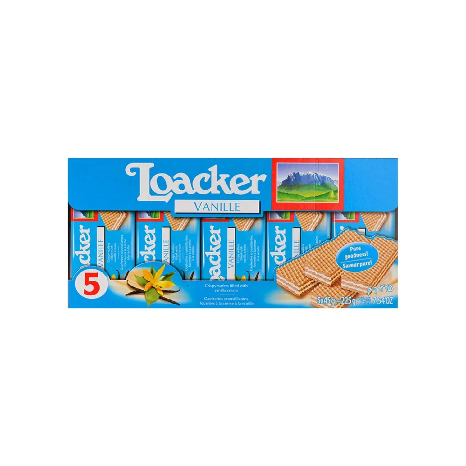 Вафли Loacker классик ваниль 45 г