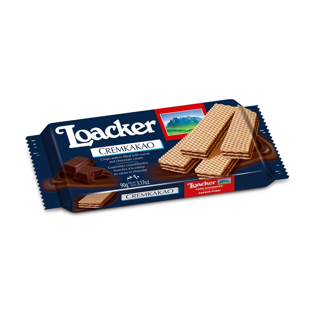 Вафли Loacker крем-какао 90 г