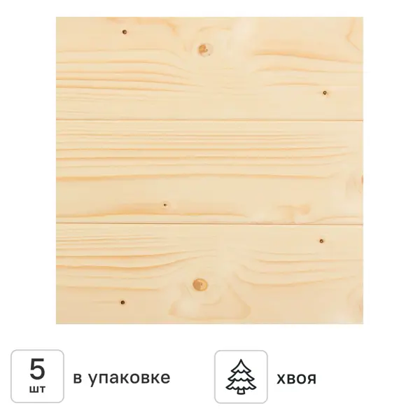 Вагонка штиль Оптима 14x146x3000 мм хвоя 5 шт