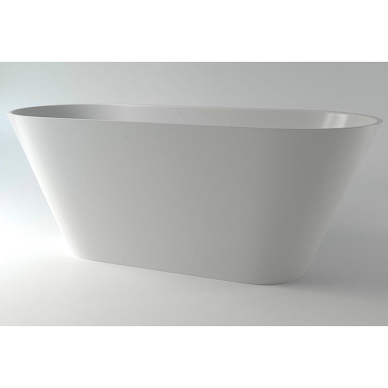 Ванна из искусственного камня Holbi Selena 161x68 1.01.006.11.1 Белая матовая