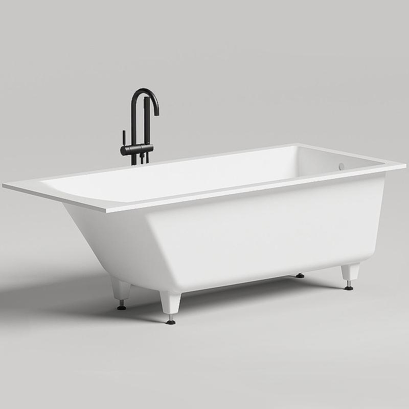 Ванна из искусственного камня Salini Cascata 170х75 104123M Белая матовая