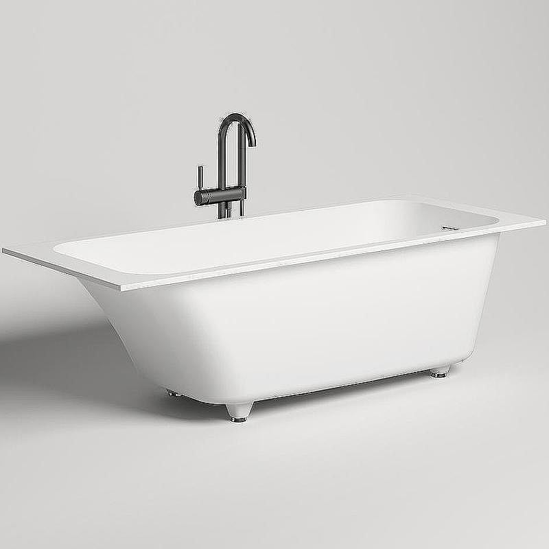 Ванна из искусственного камня Salini Orlanda Kit 170х70 102121M Белая матовая