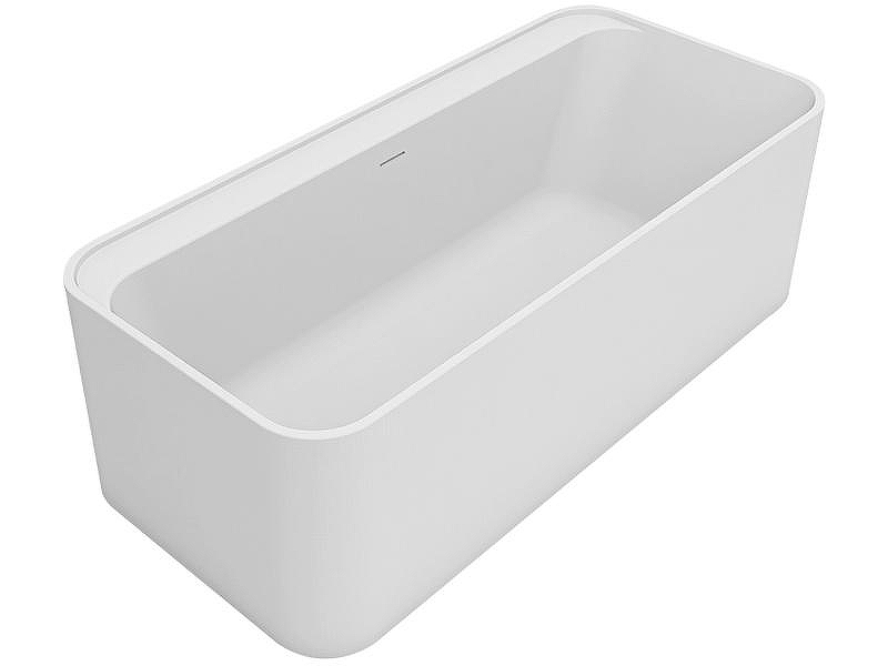 Ванна из искусственного камня Uni-Flow Kube 170x78 FS324-1700 Matt White цвет Белый матовый