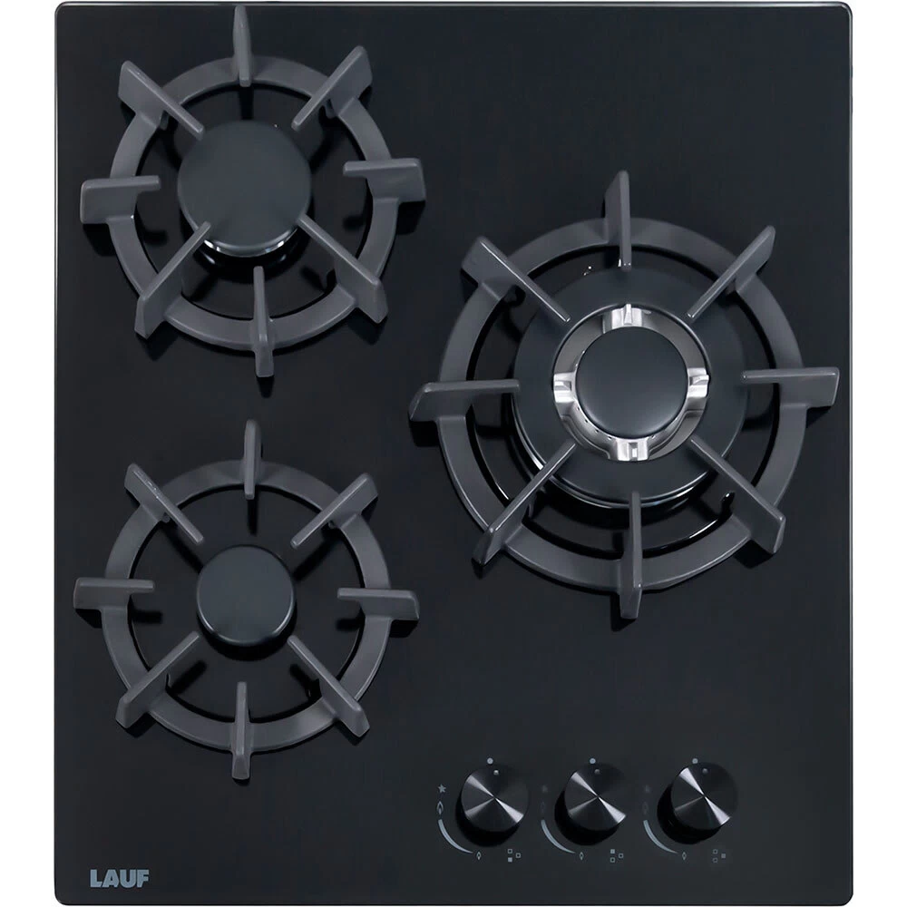 Варочная панель газовая Lauf PG-454BL 3 конфорки черная