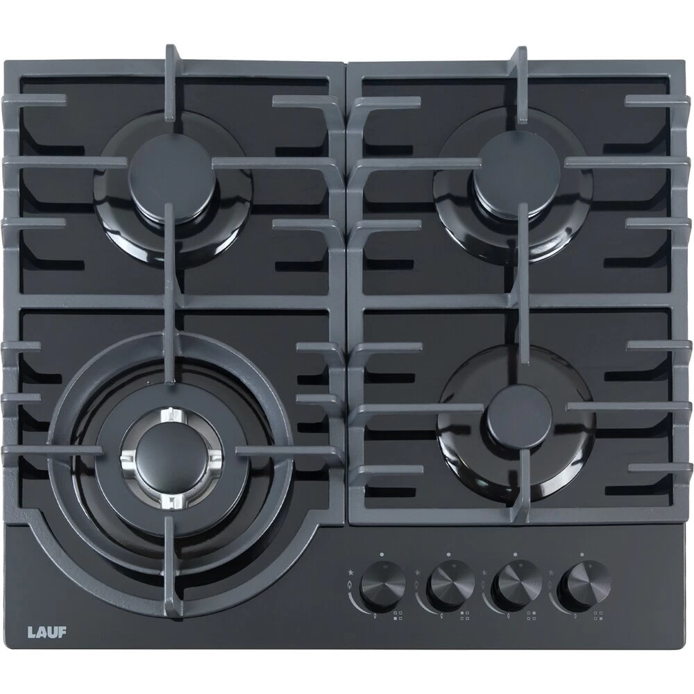Варочная панель газовая Lauf PG-619BL 4 конфорки черная