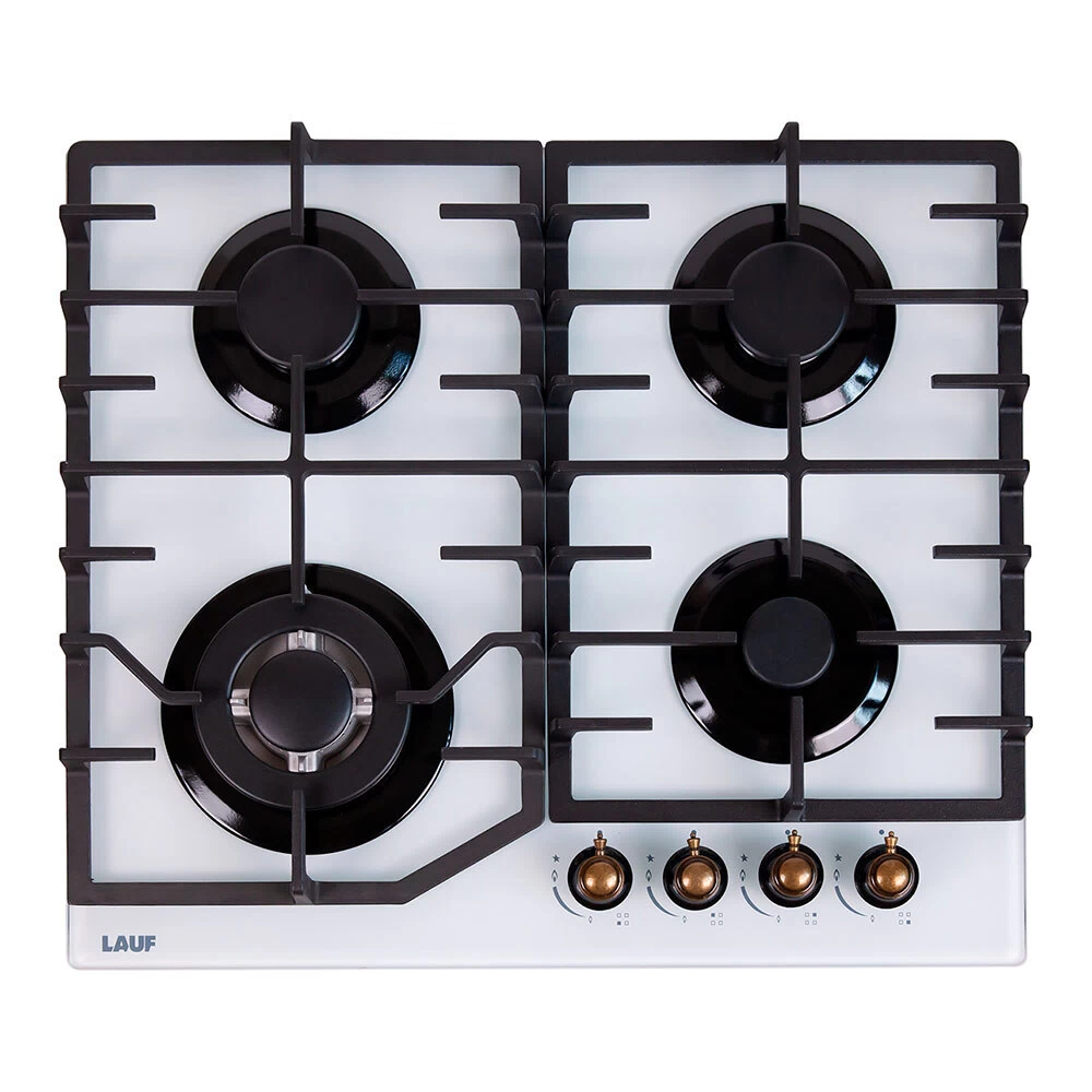 Варочная панель газовая Lauf PG-620WH classic 4 конфорки белая