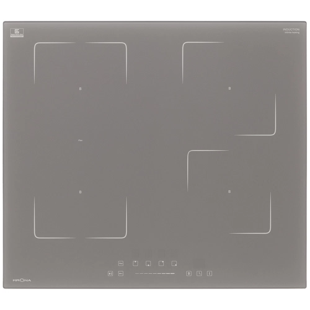 Варочная панель индукционная Krona Mysterium Max Ih 60 GR 4 конфорки графит