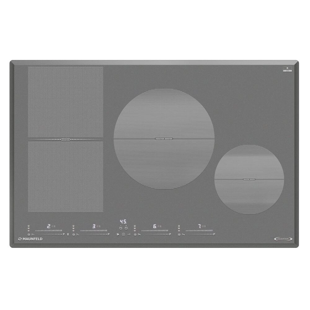 Варочная панель индукционная Maunfeld CVI804SFLGR Inverter 4 конфорки серая