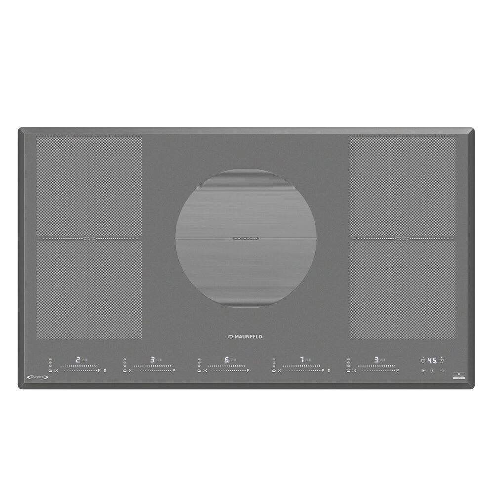 Варочная панель индукционная Maunfeld CVI905SFLGR Inverter 5 конфорок серая