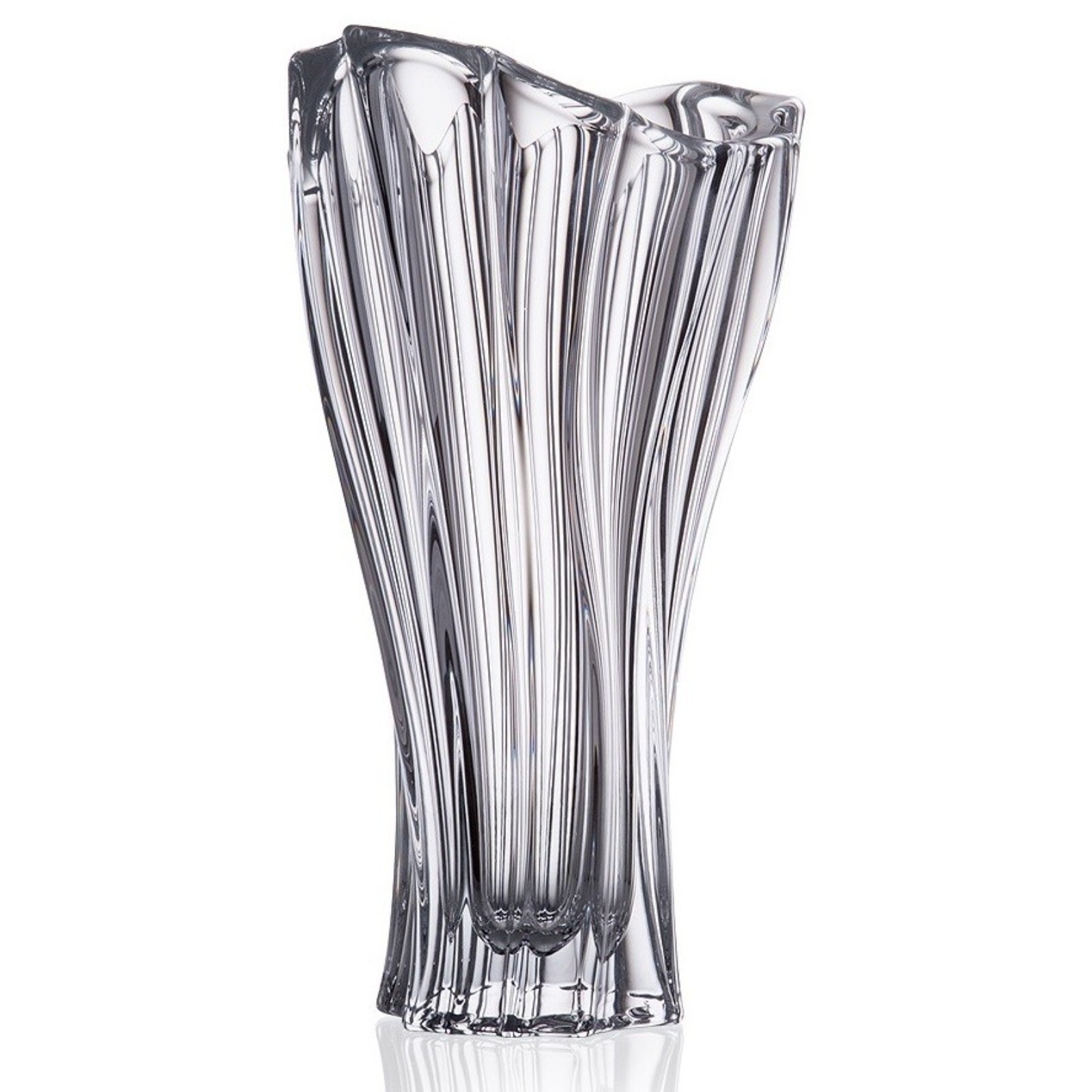 Ваза Aurum Crystal Plantica без декора 32 см