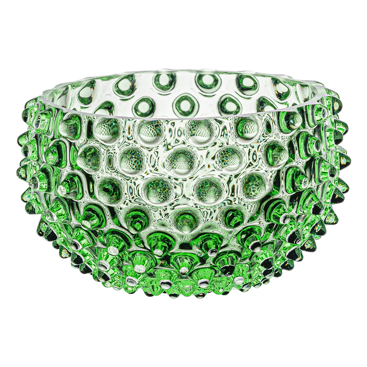 Ваза для конфет Anna von Lipa"Hobnail Tapas" зелёная 11,5 см