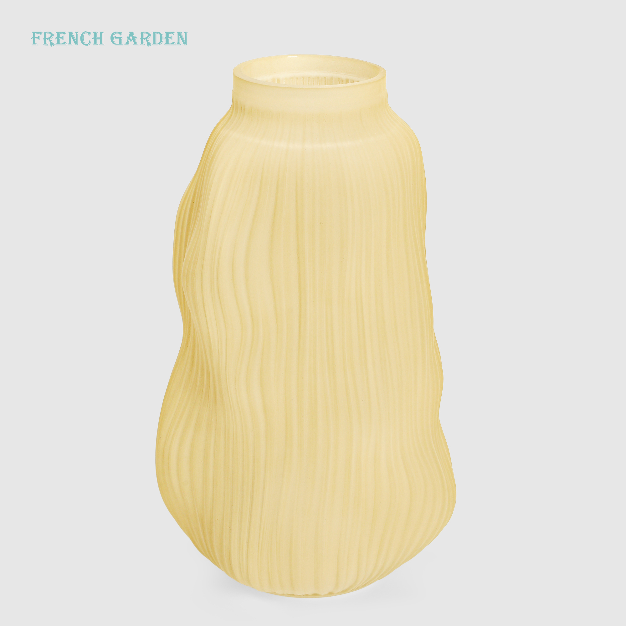 Ваза French garden стекло, Светлый янтарь 32,5 см