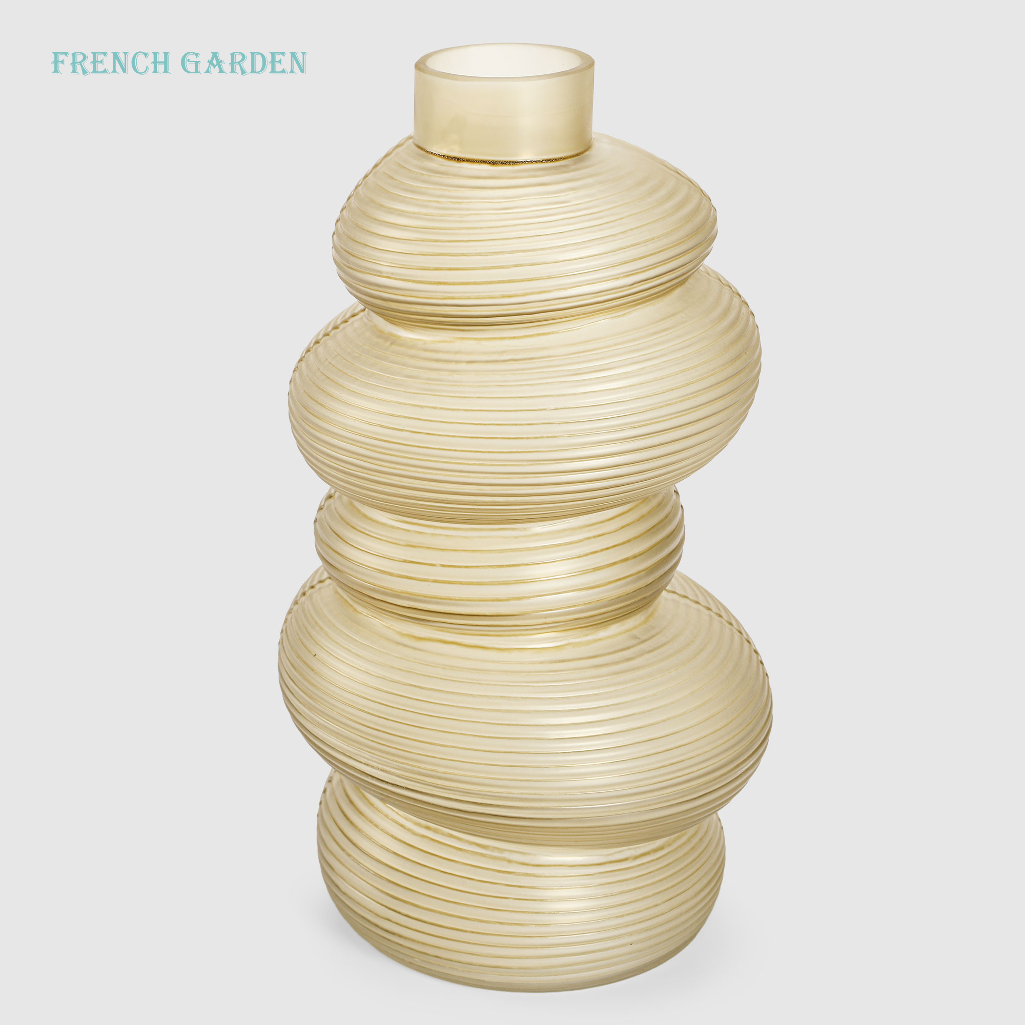 Ваза French garden стекло, Янтарный тур 30 см