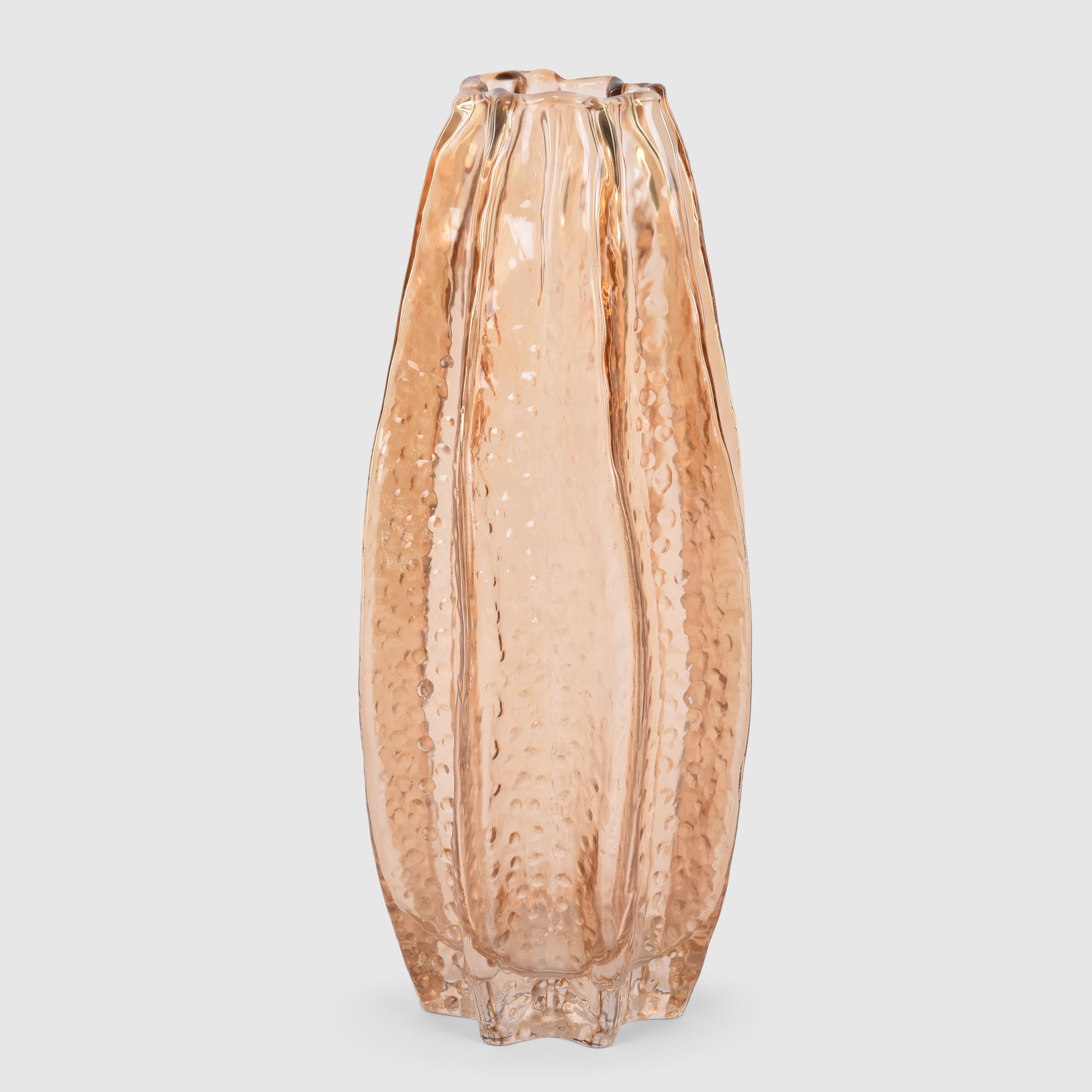 Ваза Mercury Deco стеклянная золотистая 12,5х29,5 см