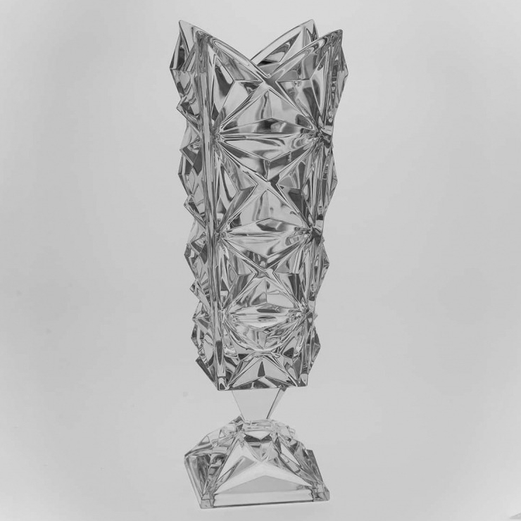Ваза на ножке Bohemia Jihlava Pyramid 38,2 см