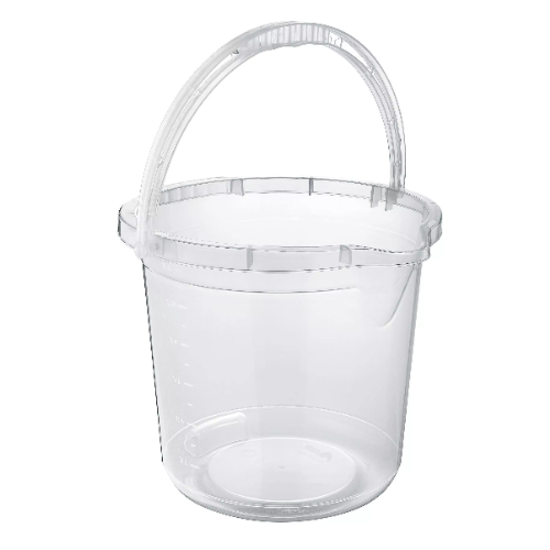 Ведро Asude Plastik для уборки, прозрачное, 12 л, 33х33х27,5 см