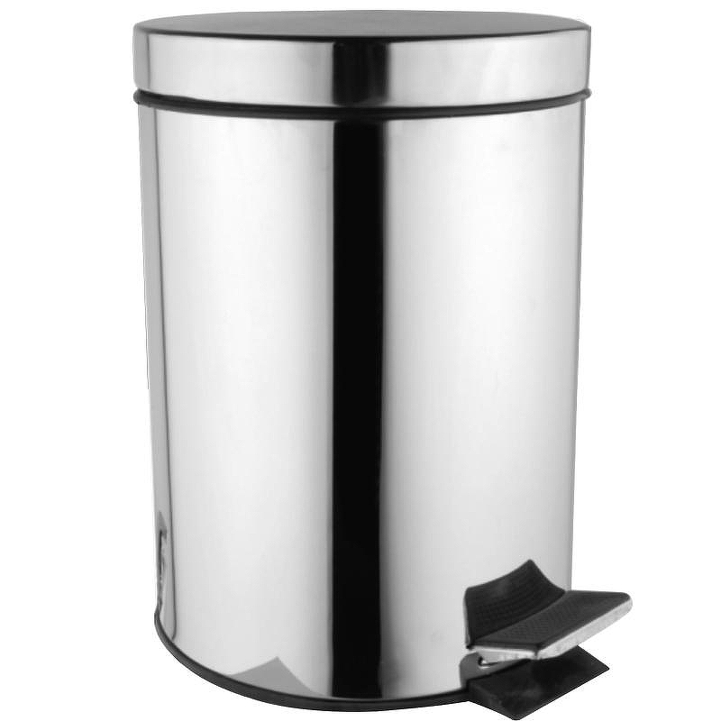 Ведро для мусора Azario AZ-301-12L цвет Хром