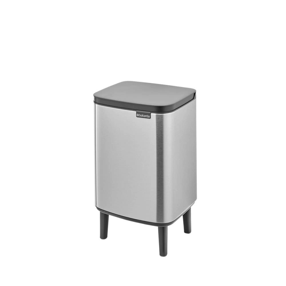 Ведро для мусора Brabantia Bo Hi с крышкой 7 л металл стальное матовое