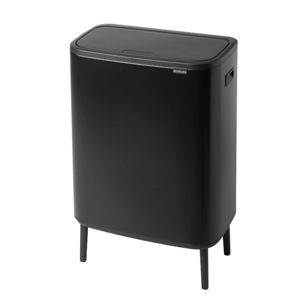 Ведро для мусора Brabantia Bo Hi Touch Bin с крышкой 60 л металл черное матовое