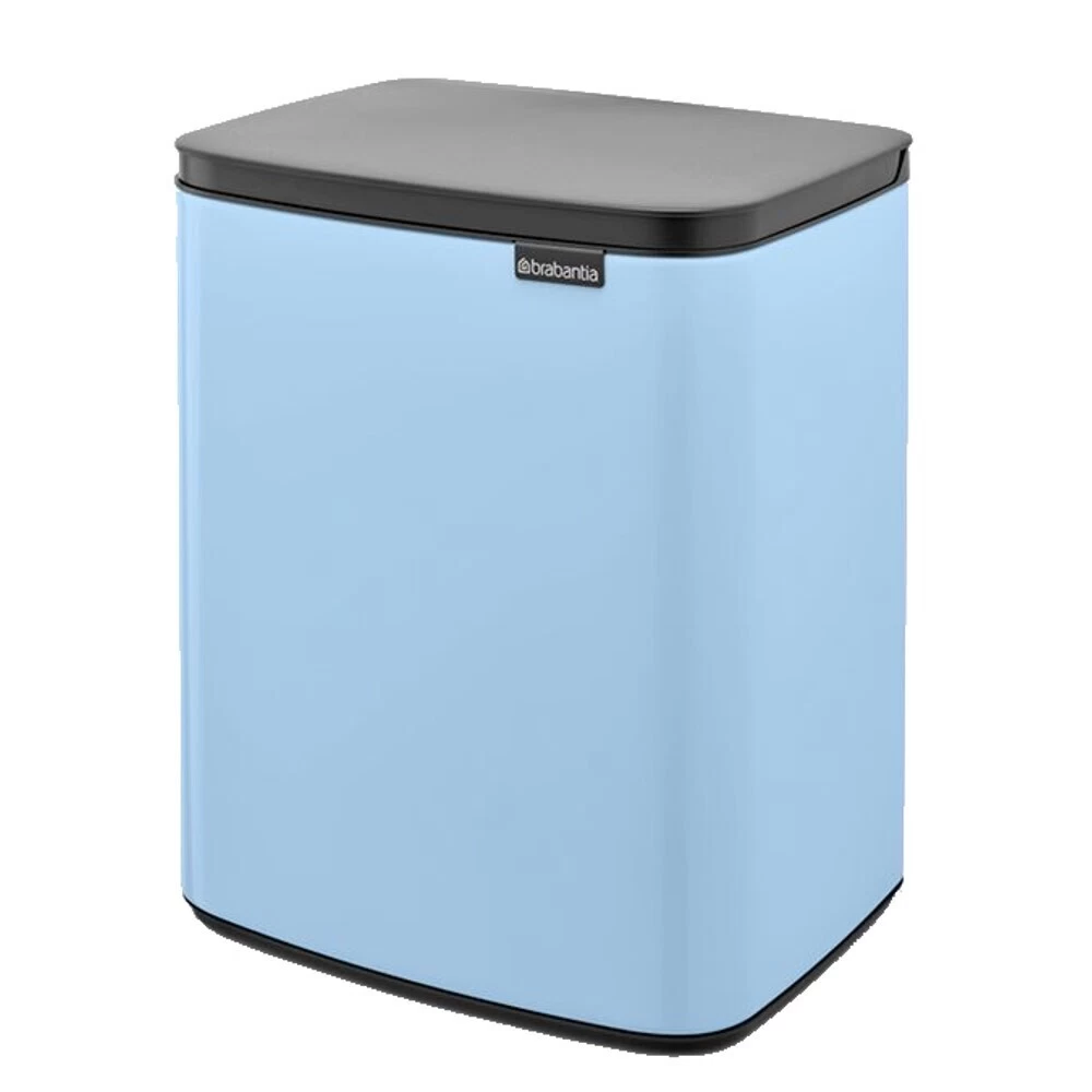 Ведро для мусора Brabantia Bo с крышкой 4 л металл нежно-голубое