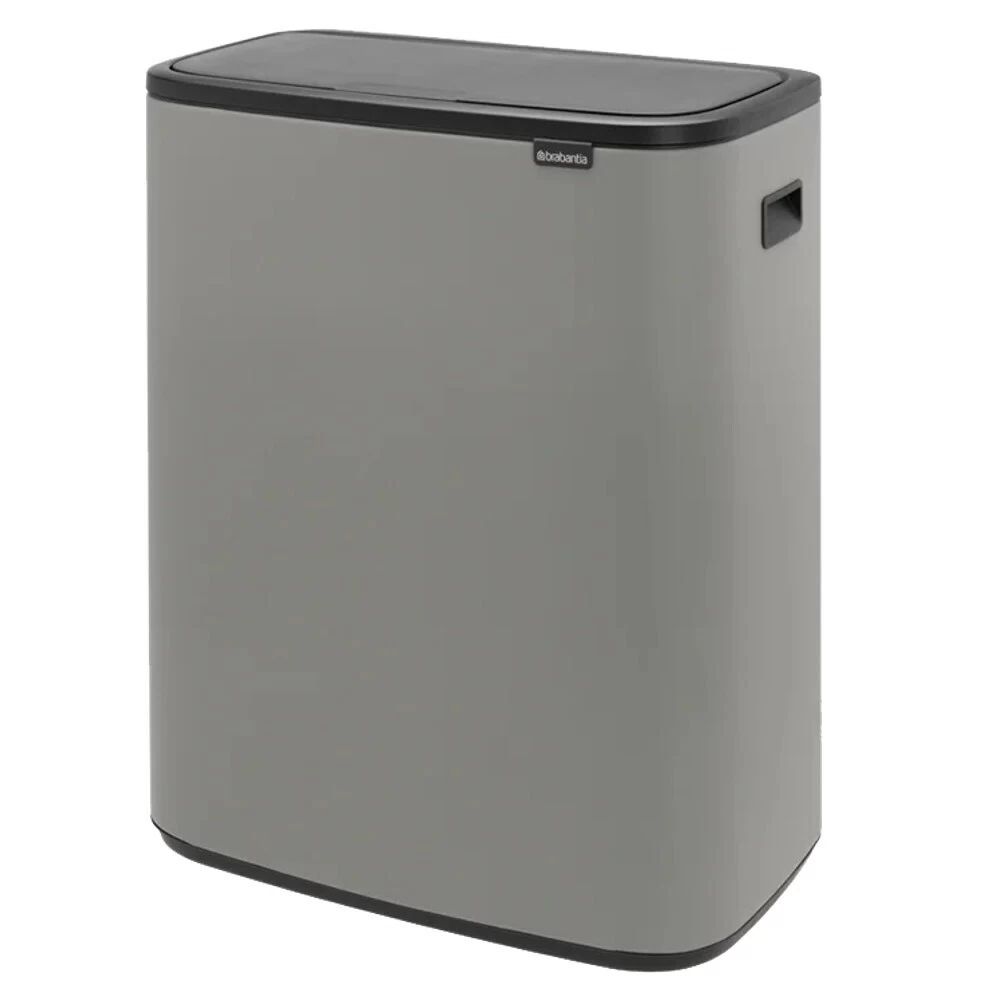 Ведро для мусора Brabantia Bo Touch Bin с крышкой 60 л металл минерально-серое