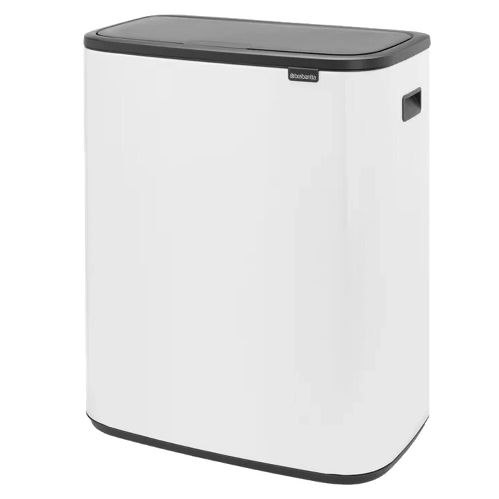 Ведро для мусора Brabantia Bo Touch Bin с крышкой 60 л металл белое