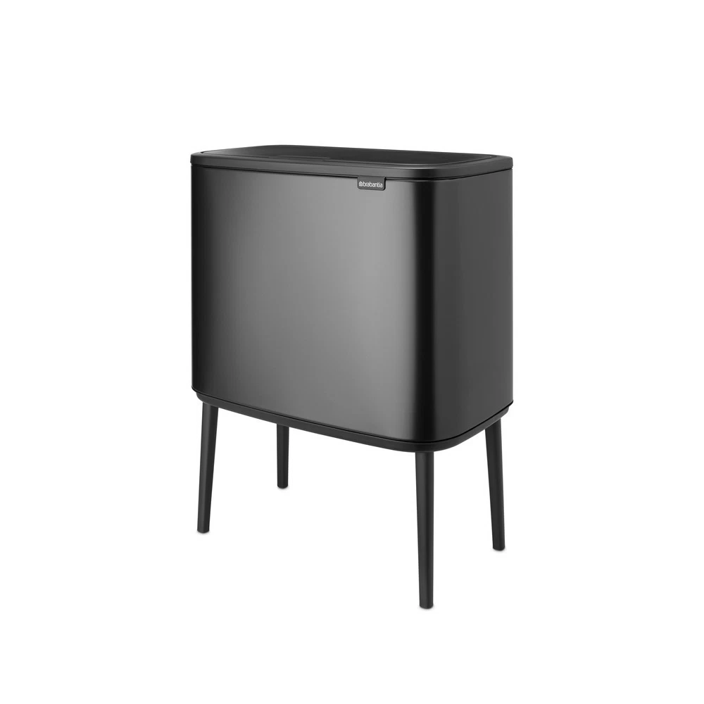 Ведро для мусора Brabantia Bo Touch Bin с крышкой двухсекционное 23/11 л металл темно-серое