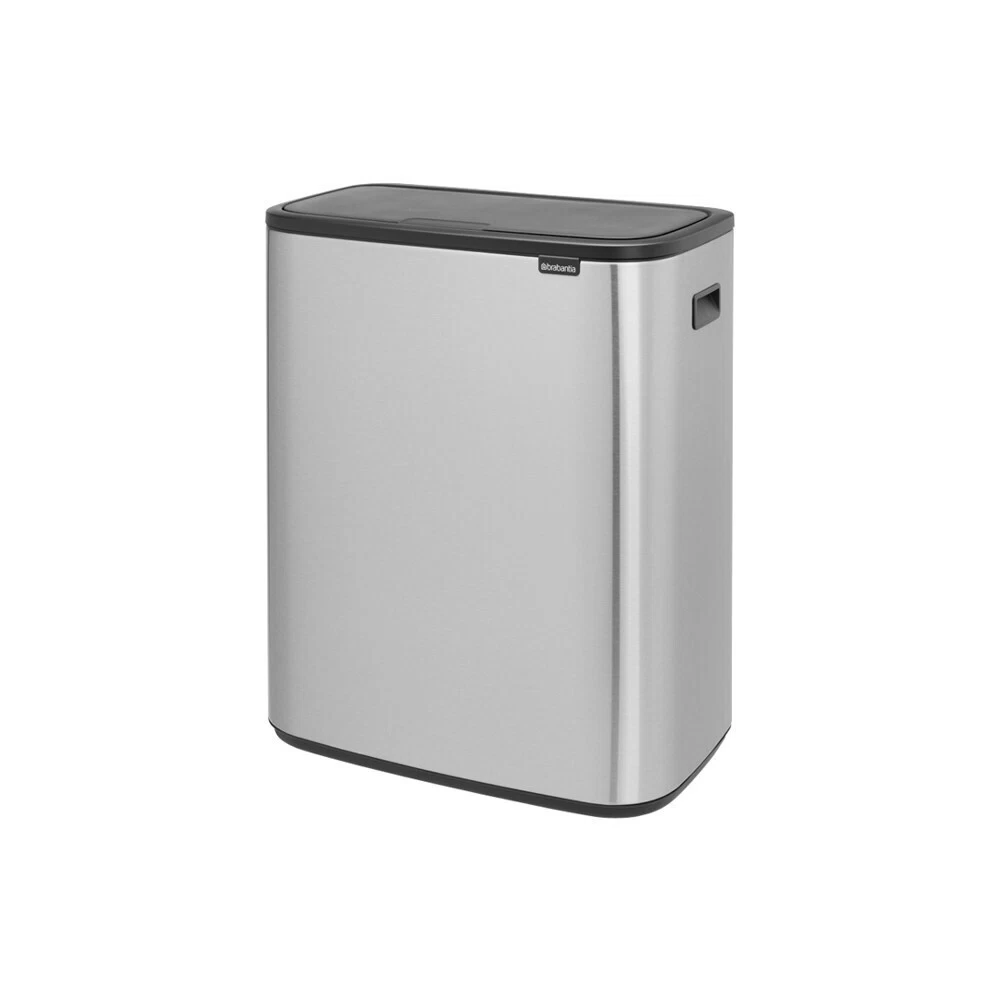 Ведро для мусора Brabantia Bo Touch Bin с крышкой двухсекционное 30/30 л металл стальное матовое