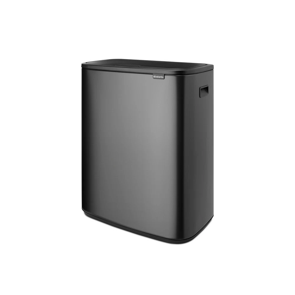 Ведро для мусора Brabantia Bo Touch Bin с крышкой двухсекционное 30/30 л металл темно-серое