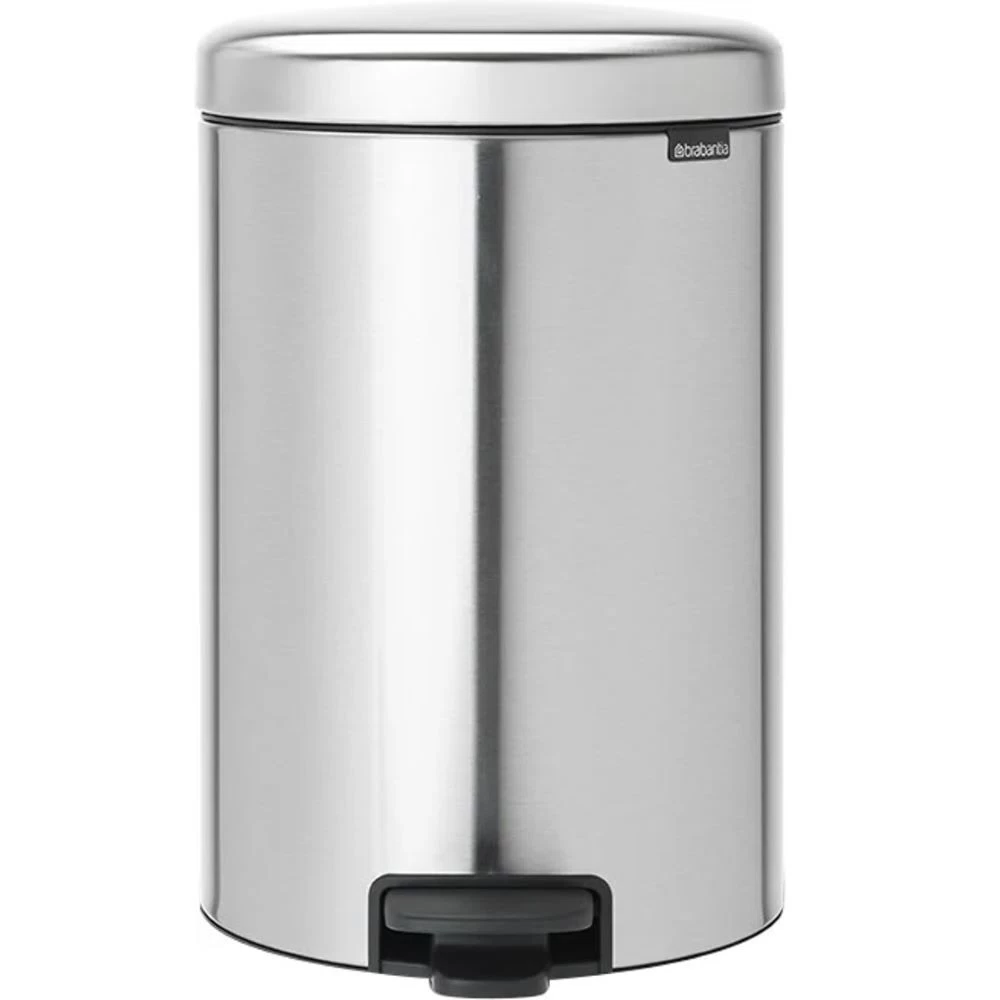 Ведро для мусора Brabantia NewIcon с крышкой 12 л металл стальное с педалью