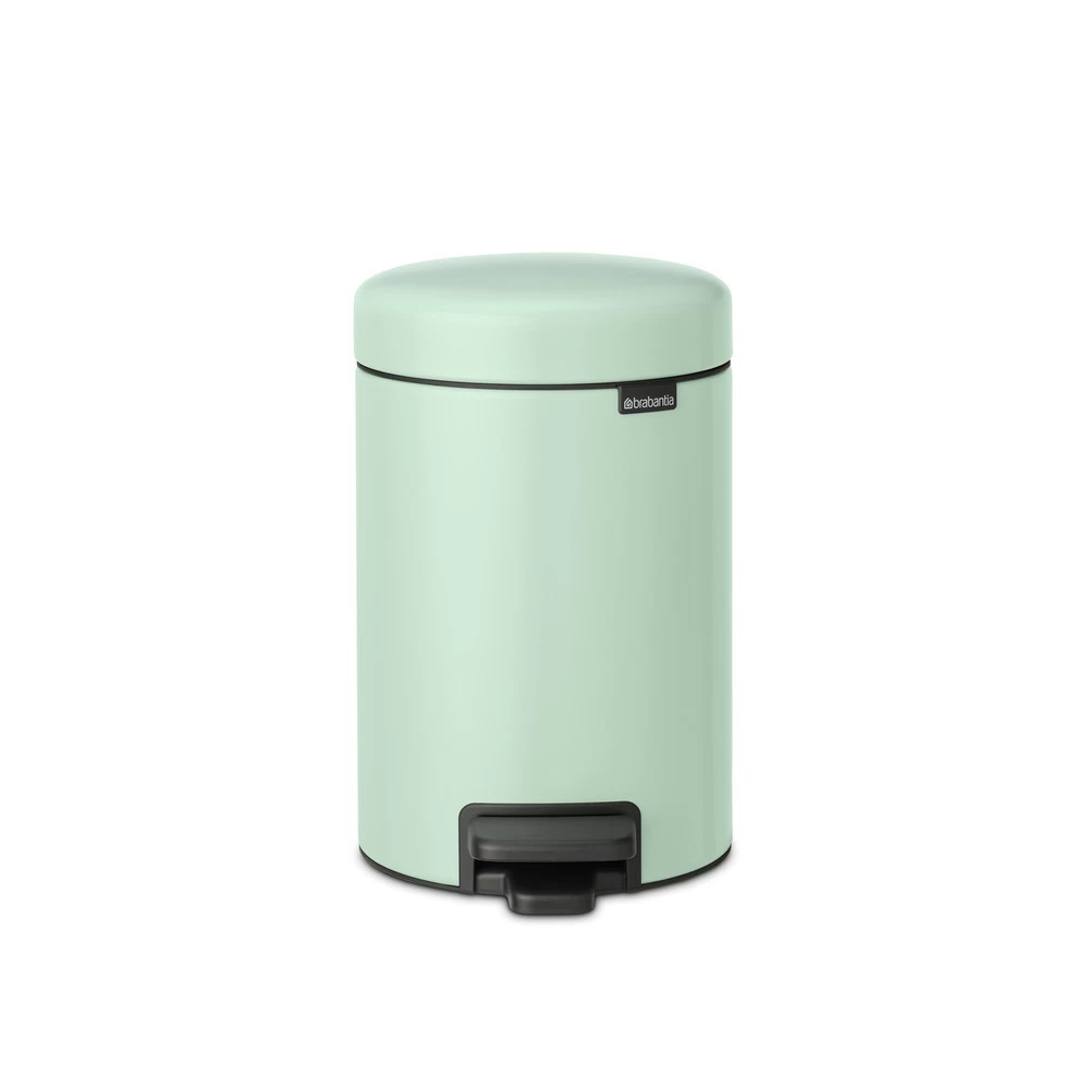 Ведро для мусора Brabantia NewIcon с крышкой 3 л металл мятно-голубое с педалью