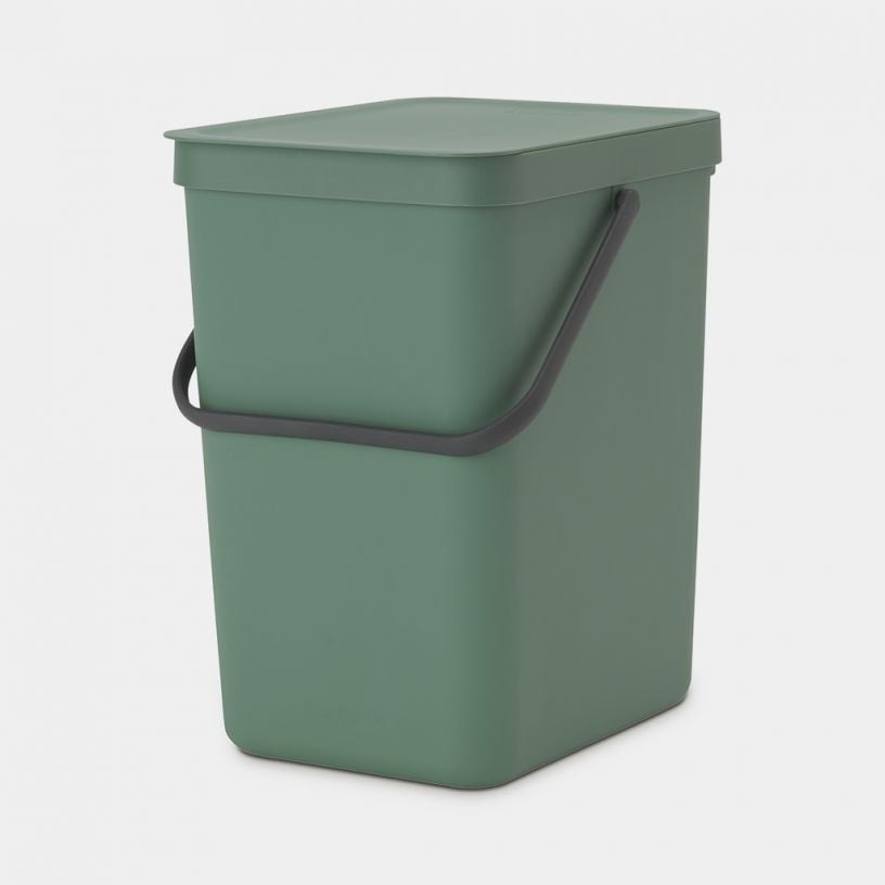 Ведро для мусора Brabantia SORT&GO зеленое 25 л