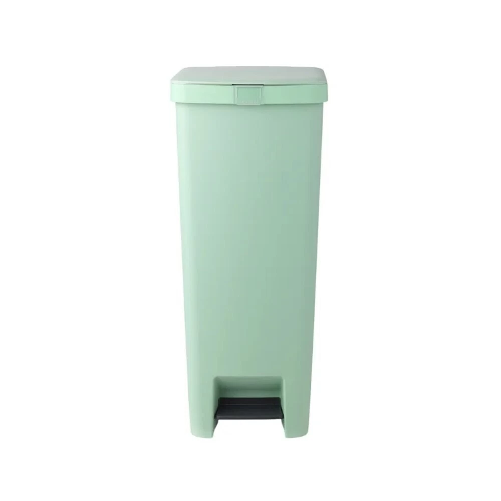 Ведро для мусора Brabantia StepUp с крышкой 40 л пластик мятно-голубое с педалью